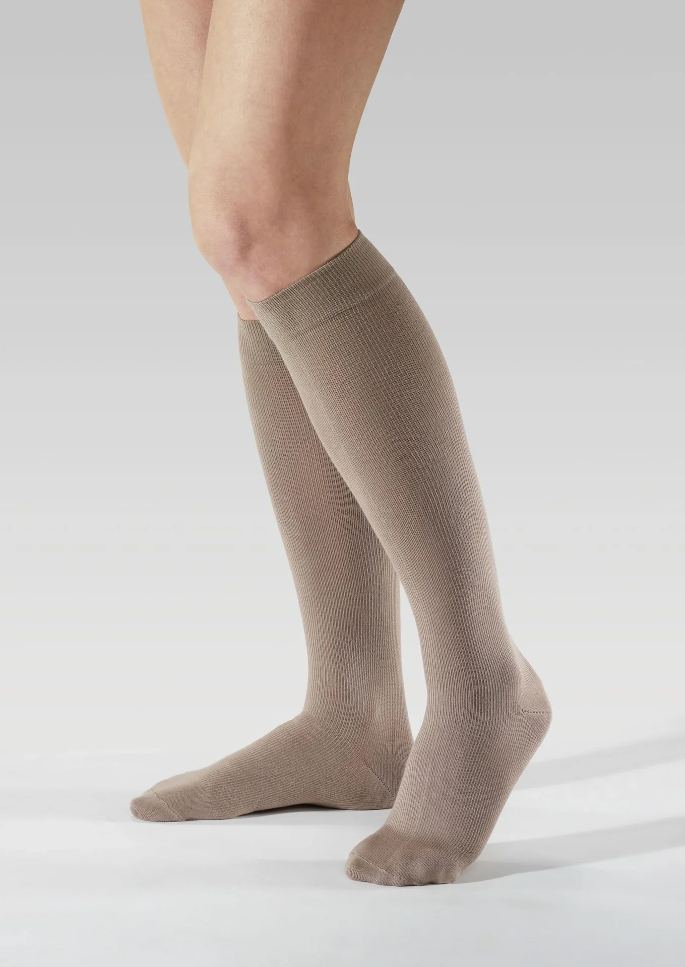 Stützstrümpfe, Baumwolle, 1er, Größe XL (43-45), Beige - 0