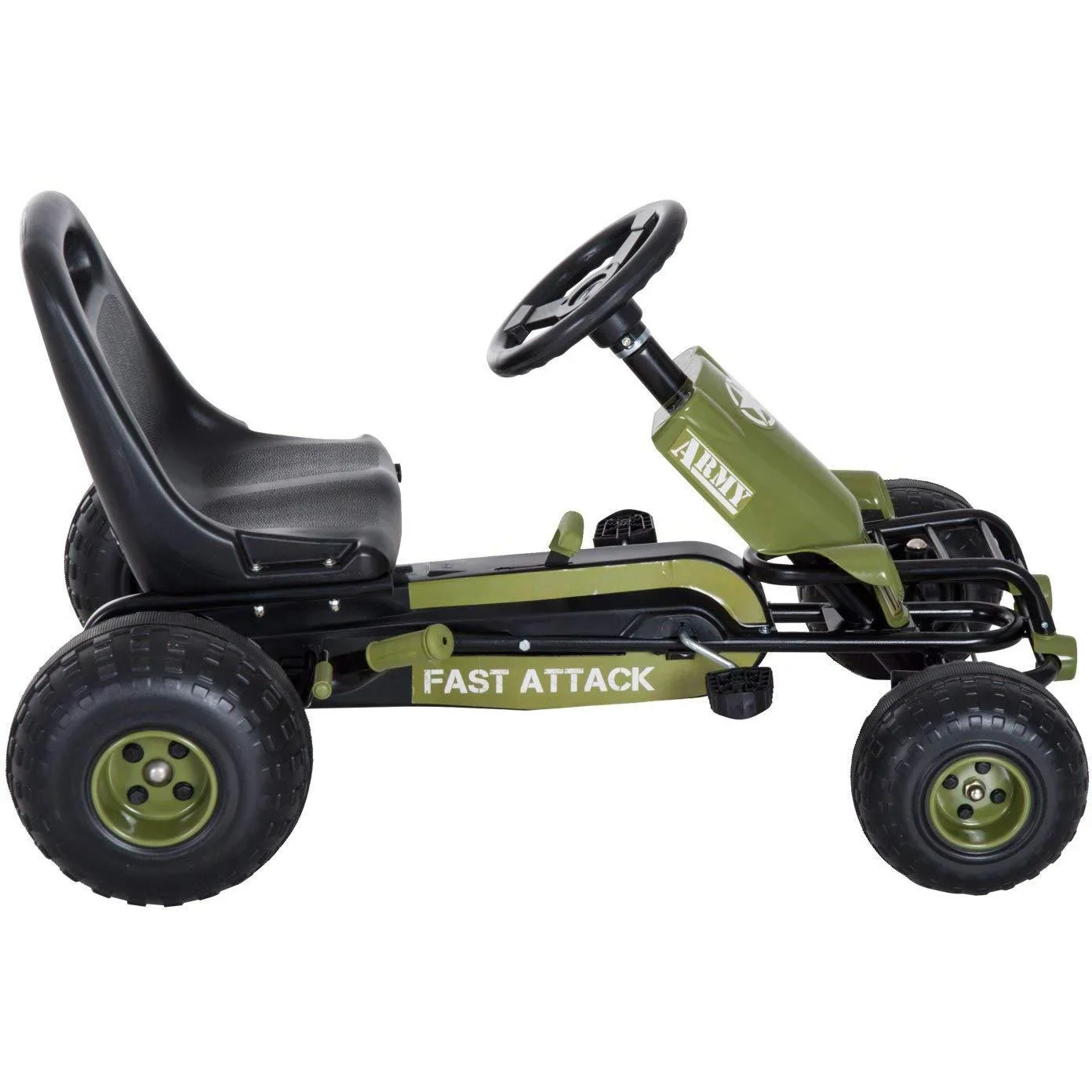 Tretauto Tretfahrzeug Go Kart ab 3 Jahre Grün - 2
