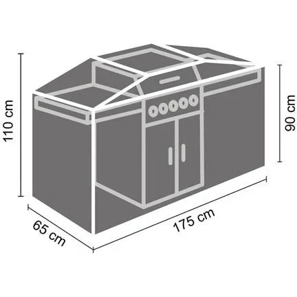 Außenabdeckung für Grill 175 cm - 3
