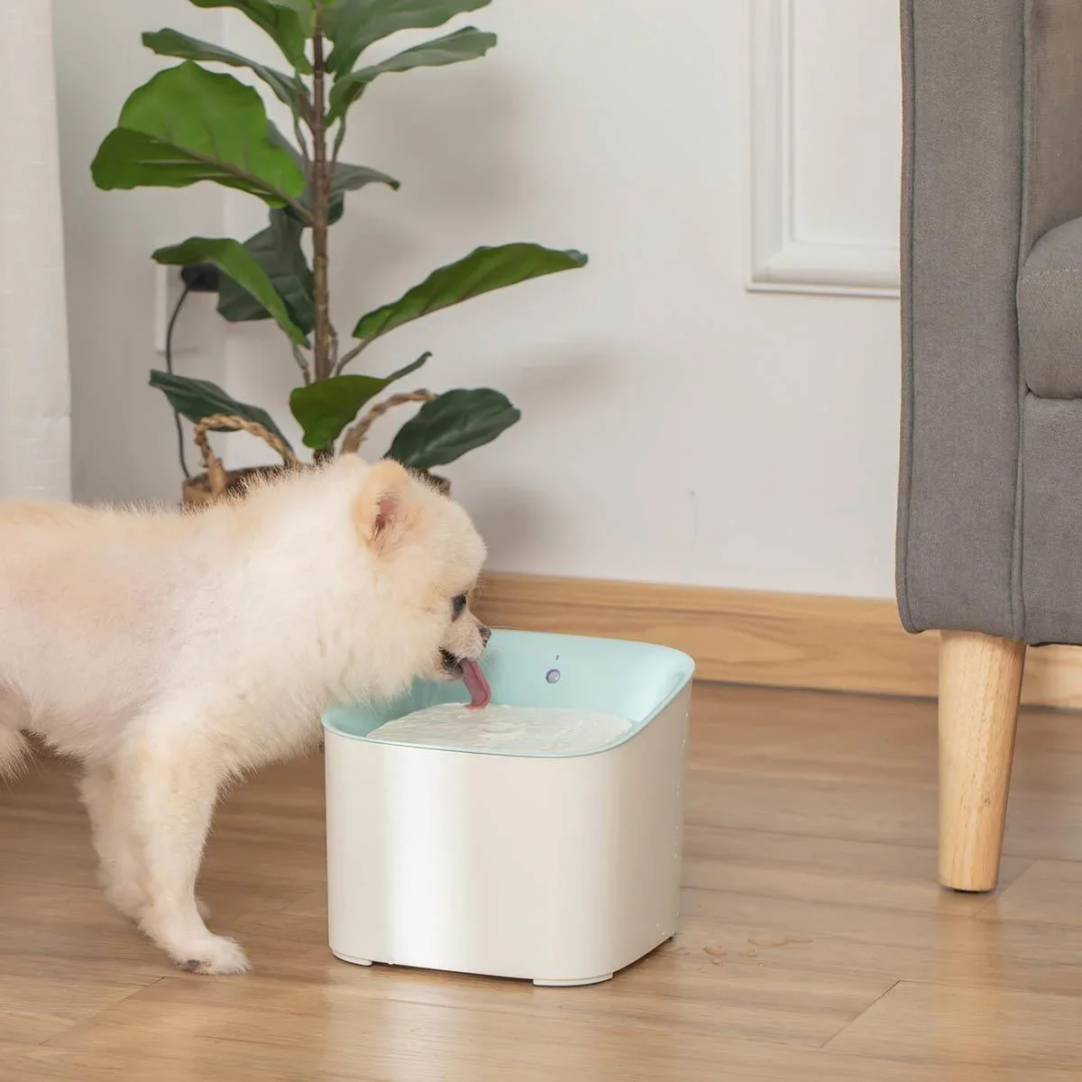 Trinkbrunnen für Haustier 3L Katzenbrunnen mit Infraroterkennung 3 Modi Smart Hunde Wasserbrunnen Leiser automatisch ABS - 3