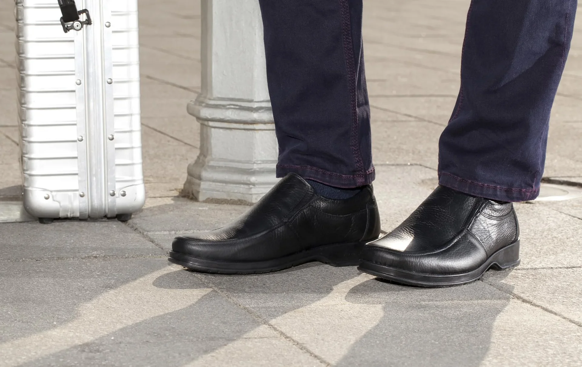 Lederslipper Air Comfort, Farbe schwarz, Gr. 40 - 0