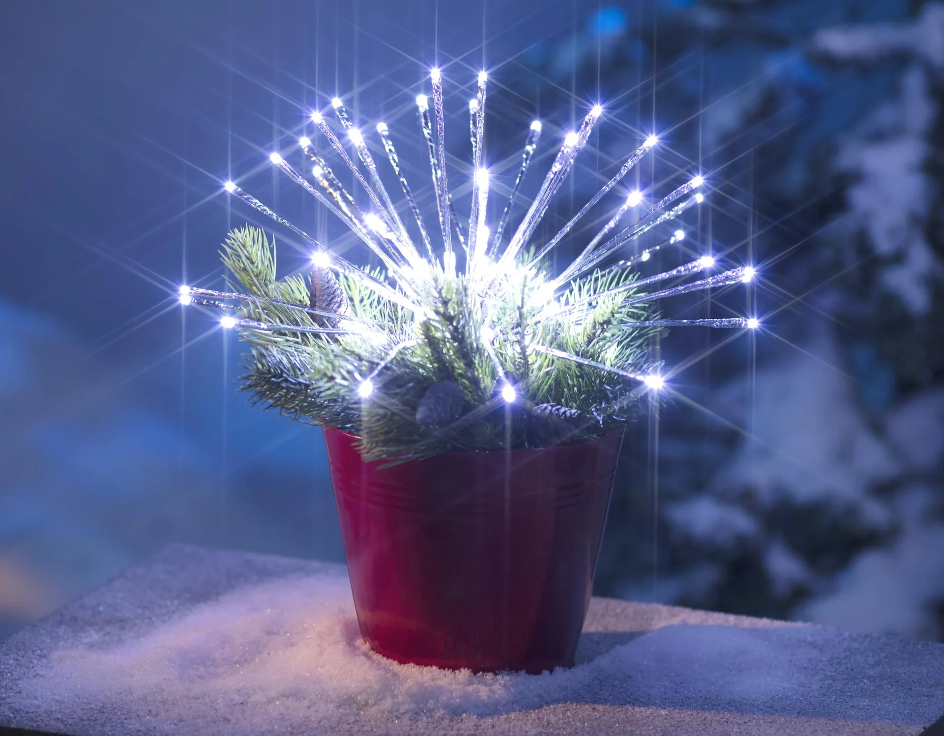 LED Sternenball mit 80 kaltweißen LEDs - 2
