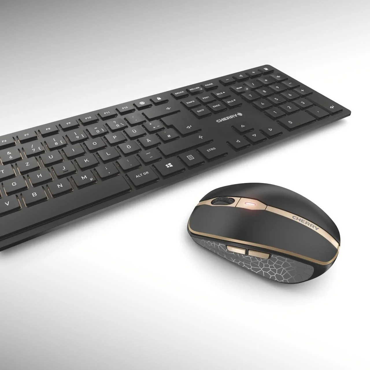 Kabelloses Tastatur-Maus-Set DW 9000 SLIM schwarz - 1