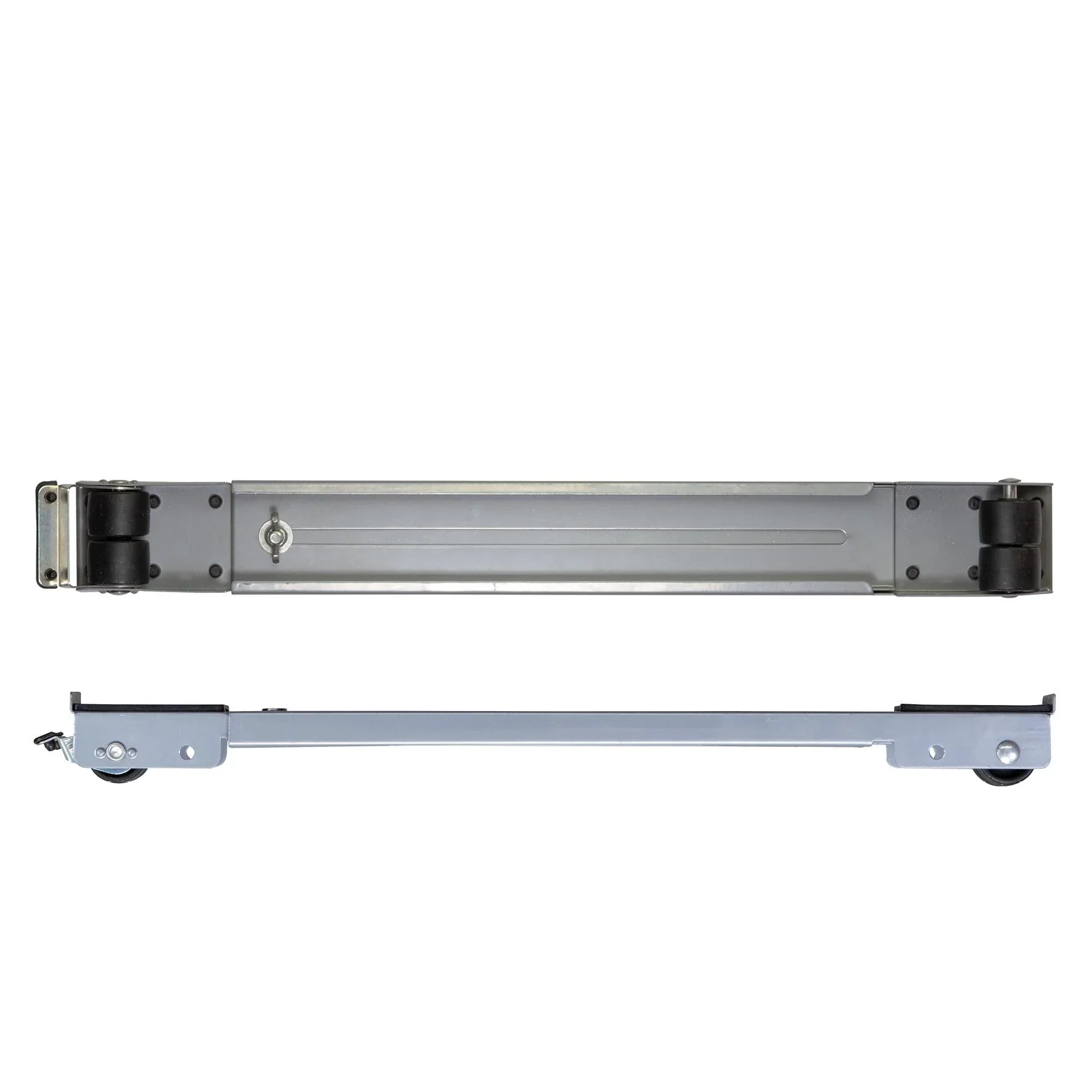 Transportschiene MM 1197 2 teilig, 45-70 cm, ausziehbar, 4 Bockrollen Ø 30 mm, Feststeller, Tragkraft 150 kg - 2