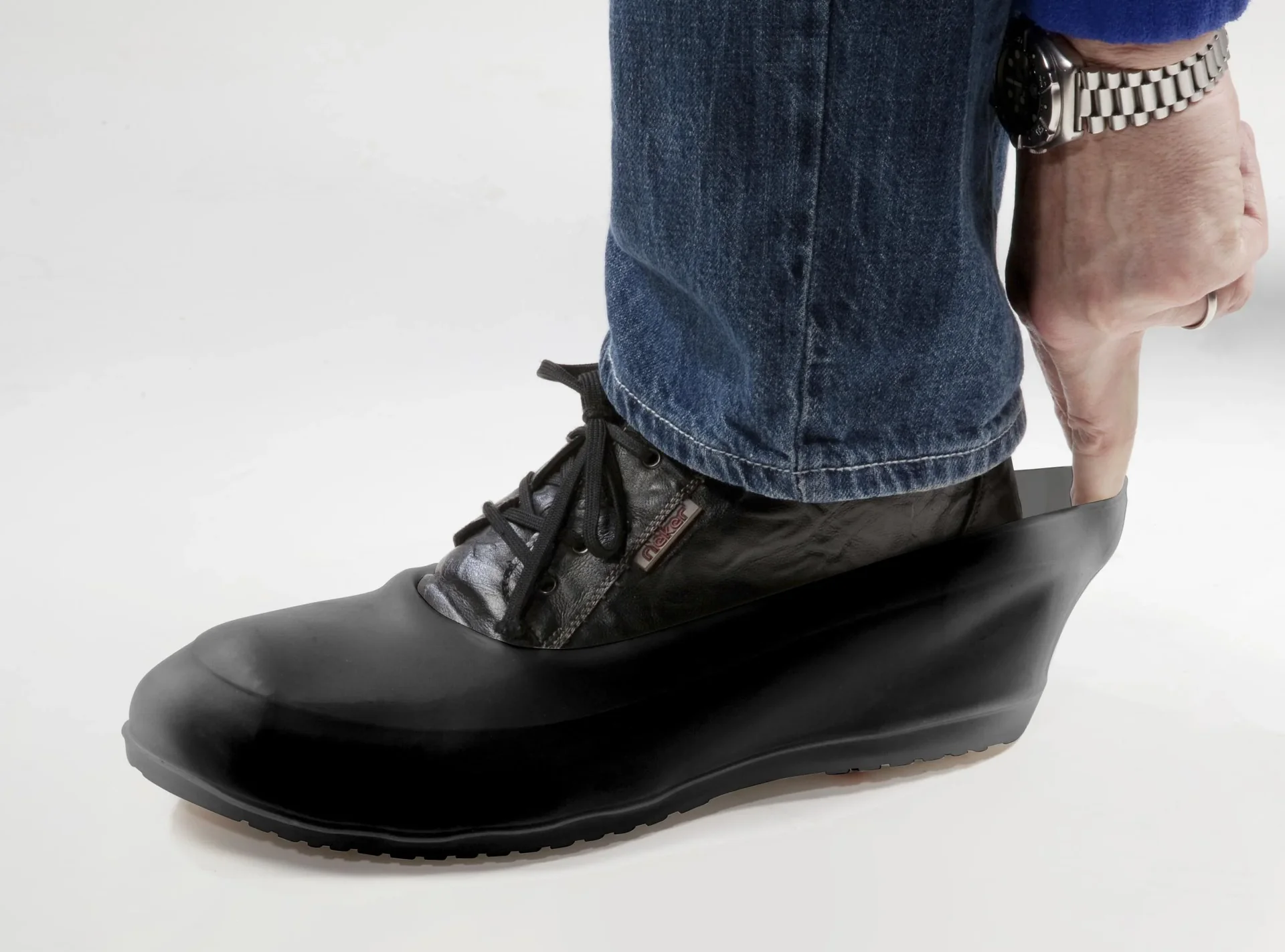 Silikon Gleitschutzschuhe mit Spikes, Gr. XL/ 42 - 43 - 1