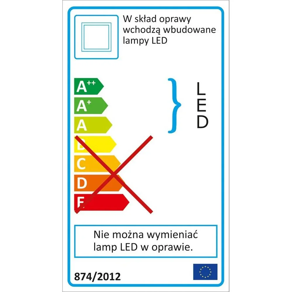 LED-Deckenleuchte - 18W - 30x30cm - 3