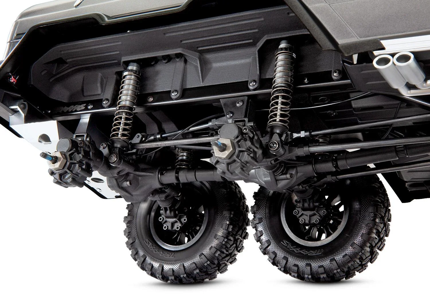Mercedes-Benz G63 AMG 6x6 RTR ohne Akku/Lader inkl. Licht 1/10 6WD Scale-Crawler Brushed silber - 0