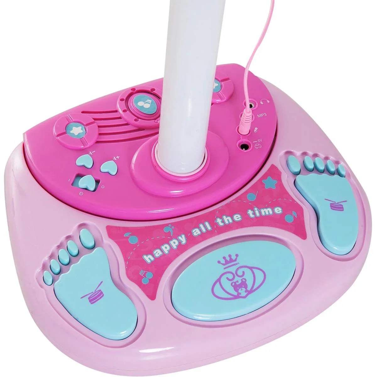 Kinder Standmikrofon Karaoke rosa - 0