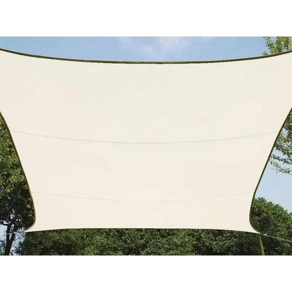 Schattentuch / Sonnensegel Rechteck inklusive Befestigungsset - 2x3m - Creme - 2