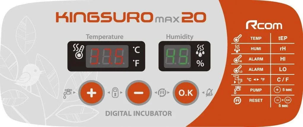 Inkubator R-Com King Suro Max-20 - 0