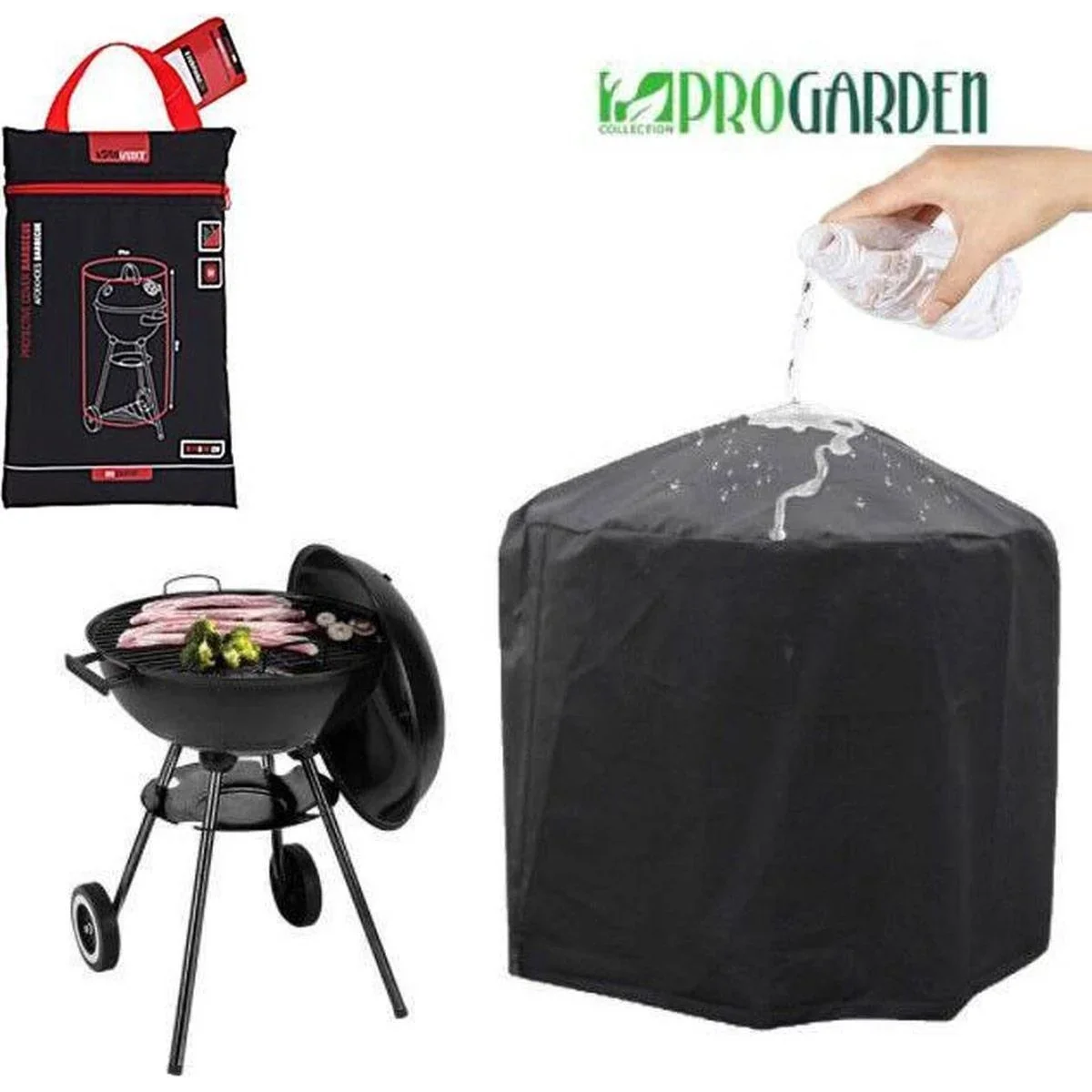 ProGarden Grillabdeckung rund - 70x80 cm - 0
