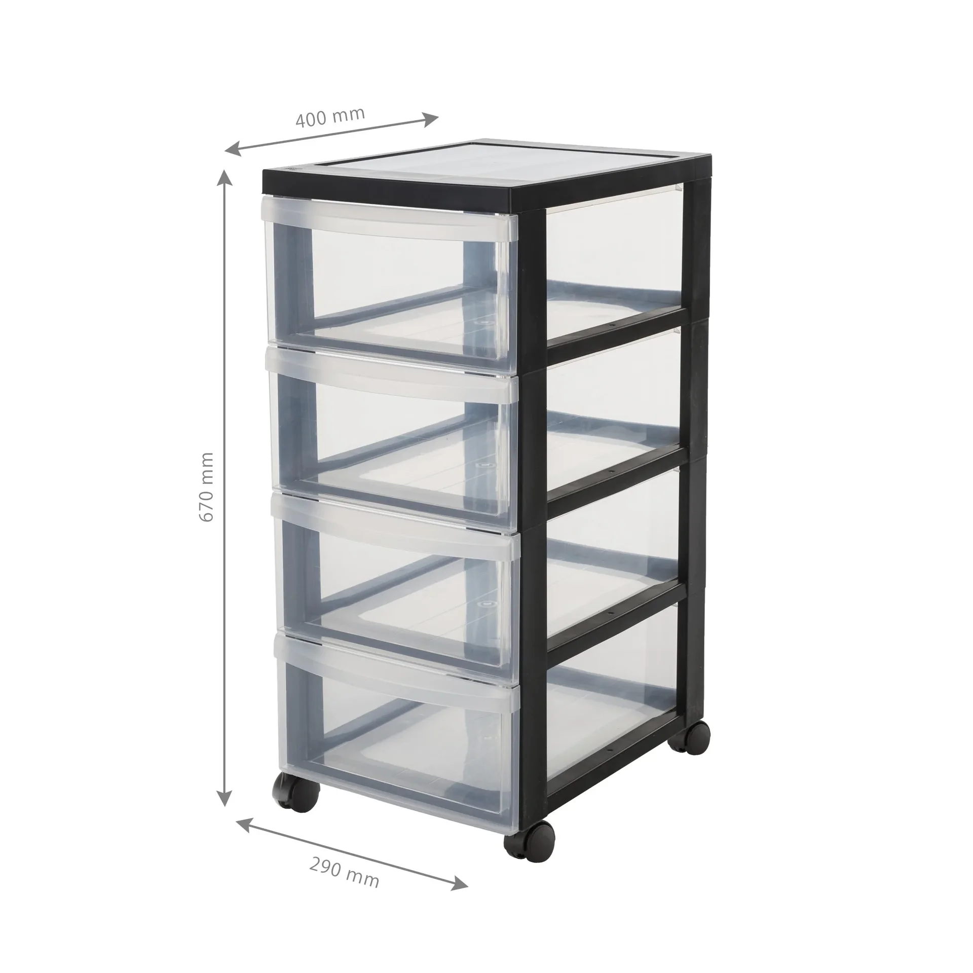 Rollcontainer DC-005 mit 4 mittleren Schubladen - 4