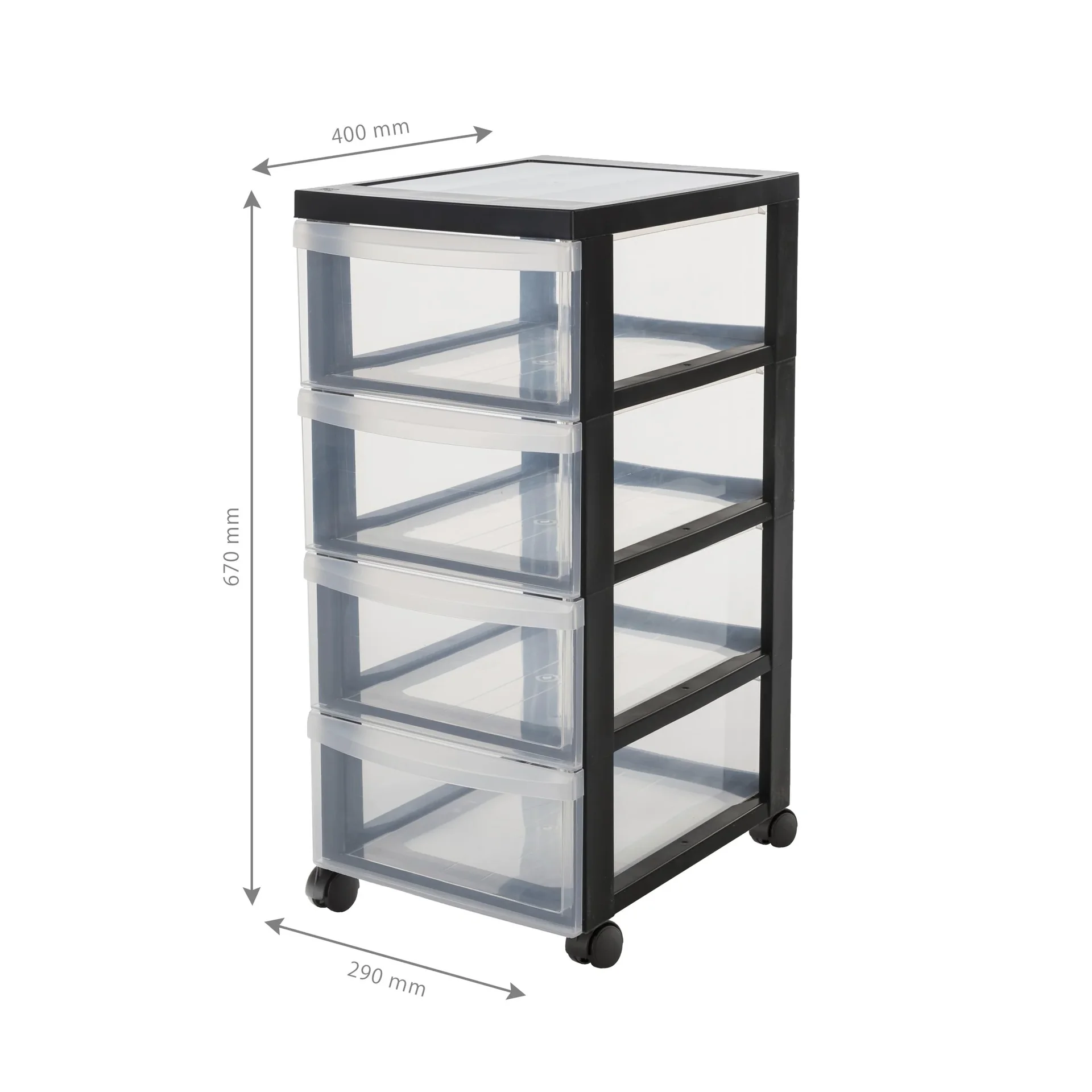 Rollcontainer DC-005 mit 4 mittleren Schubladen - 8