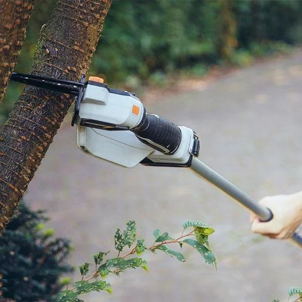 Nexxsaw Einhand-Batteriesäge mit Batterie, Ladegerät und Verlängerungsgriff 124cm - 1