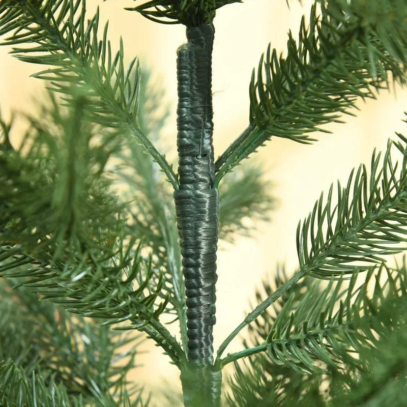 künstlicher Weihnachtsbaum 1,5 m Christbaum Tannenbaum PVC PE Metall Grün Ø75 x 150 cm - 0