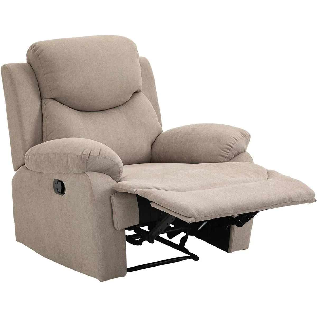 Relaxsessel Einzelsofa Liege 150° neigbar Fernsehsessel Leinen Beige 97 x 96 x 105,5 cm - 2