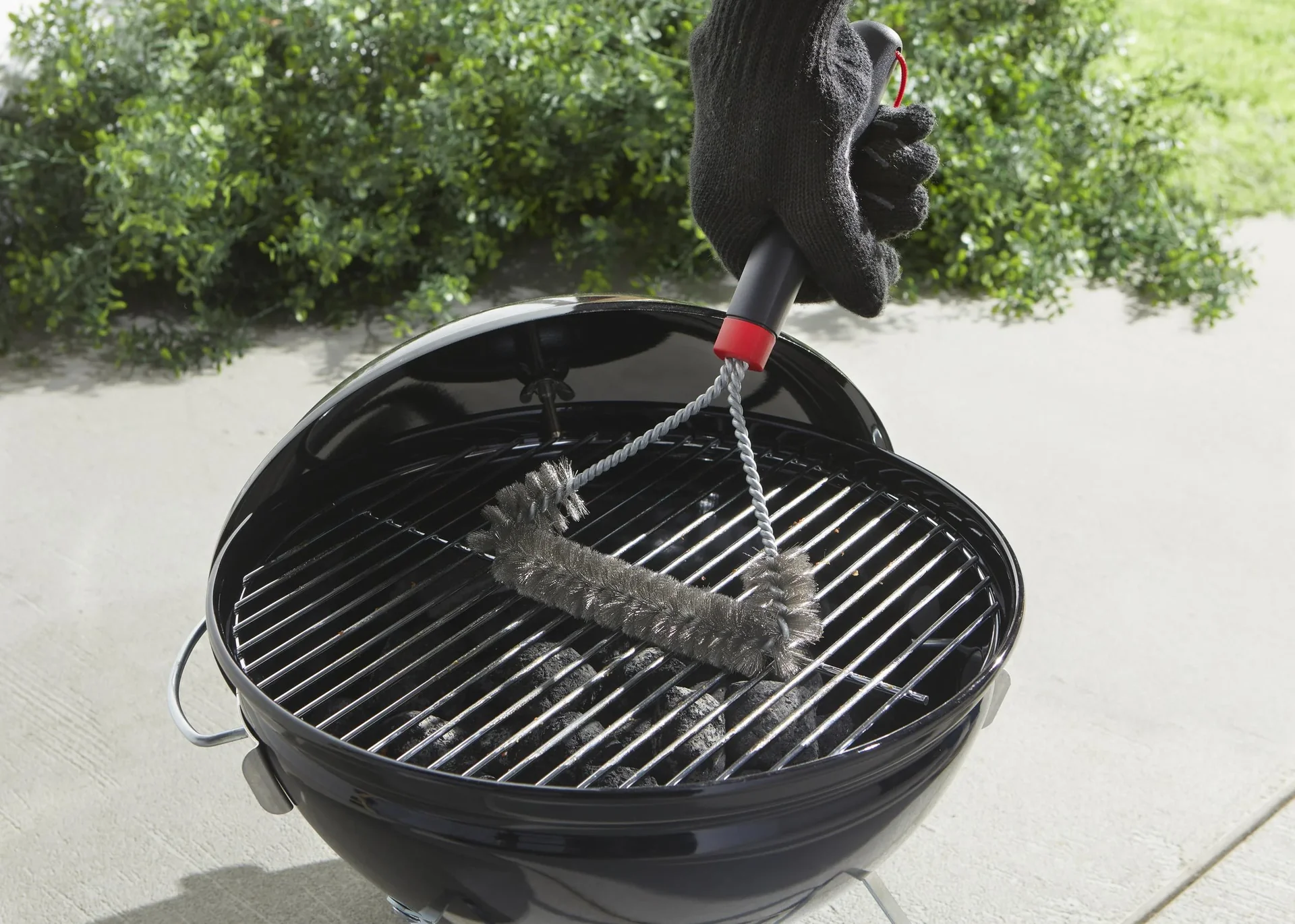 Dreiseitige Grillbürste, 30 cm - 2