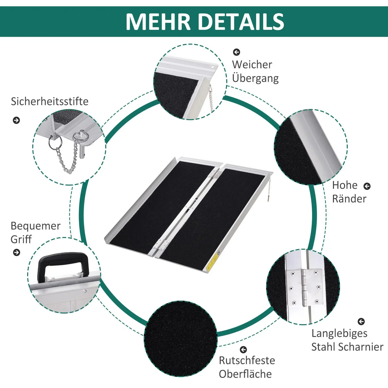 Rollstuhlrampe faltbar - 5