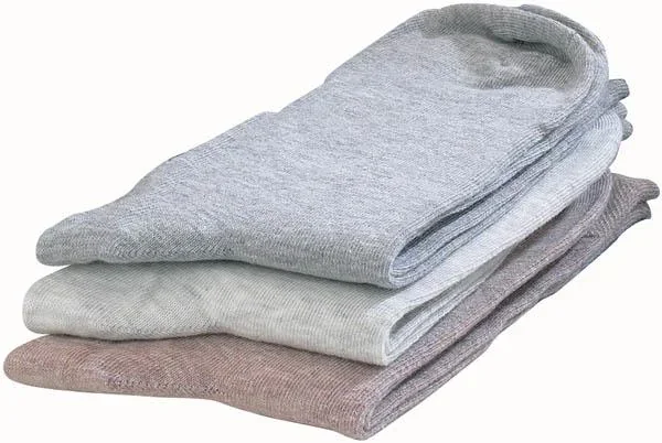 Komfort Socken, 3er Set, je 1 x grau/ anthrazit/ marine, Gr. 39-42 - 0