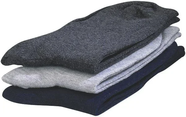 Komfort Socken, 3er Set, je 1 x grau/ anthrazit/ marine, Gr. 39-42 - 1