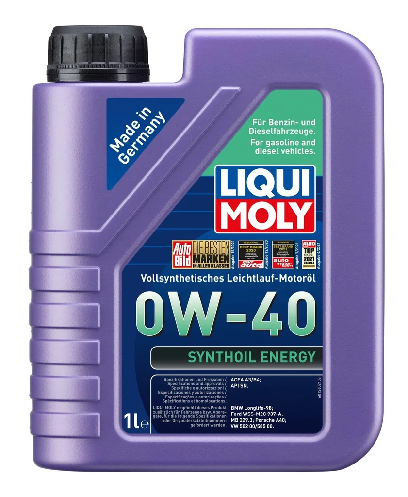 Synthoil Energy 0W-40, 1 Liter, vollsynthetisches Leichtlaufmotorenöl