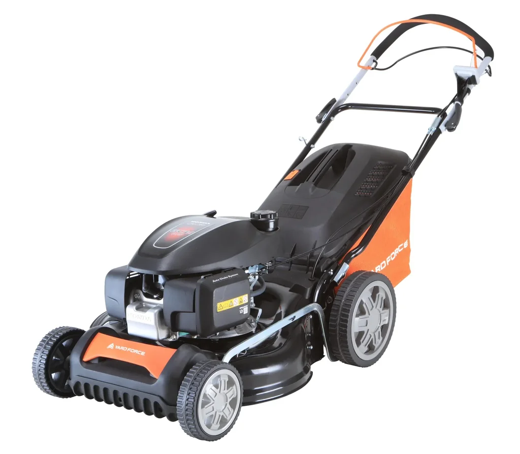 Benzin-Rasenmäher GM H46A - Honda GCV145 Motor mit Radantrieb, Digitaldisplay, 46 cm Schnittbreite bis zu 1800 m² Rasen