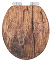 WC-Sitz Rustic Braun, aus FSC® zertifiziertem MDF