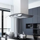 LCD-Sensor-Inselhaube 756 m³/h LED 90 cm