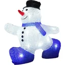 LED-Acryl-Weihnachtsschneemann für drinnen und draußen - 27 x 14 x 27,5 cm