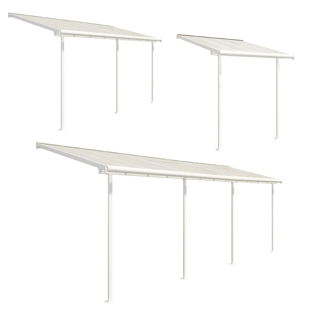 Terrassendach Sierra 230 x 230 cm weiß