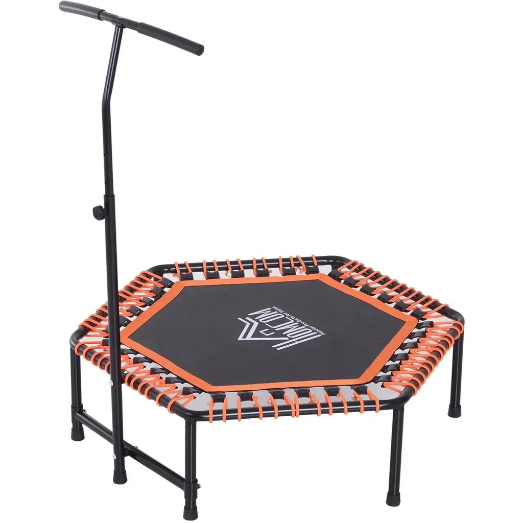 Fitness-Trampolin mit Haltegriff