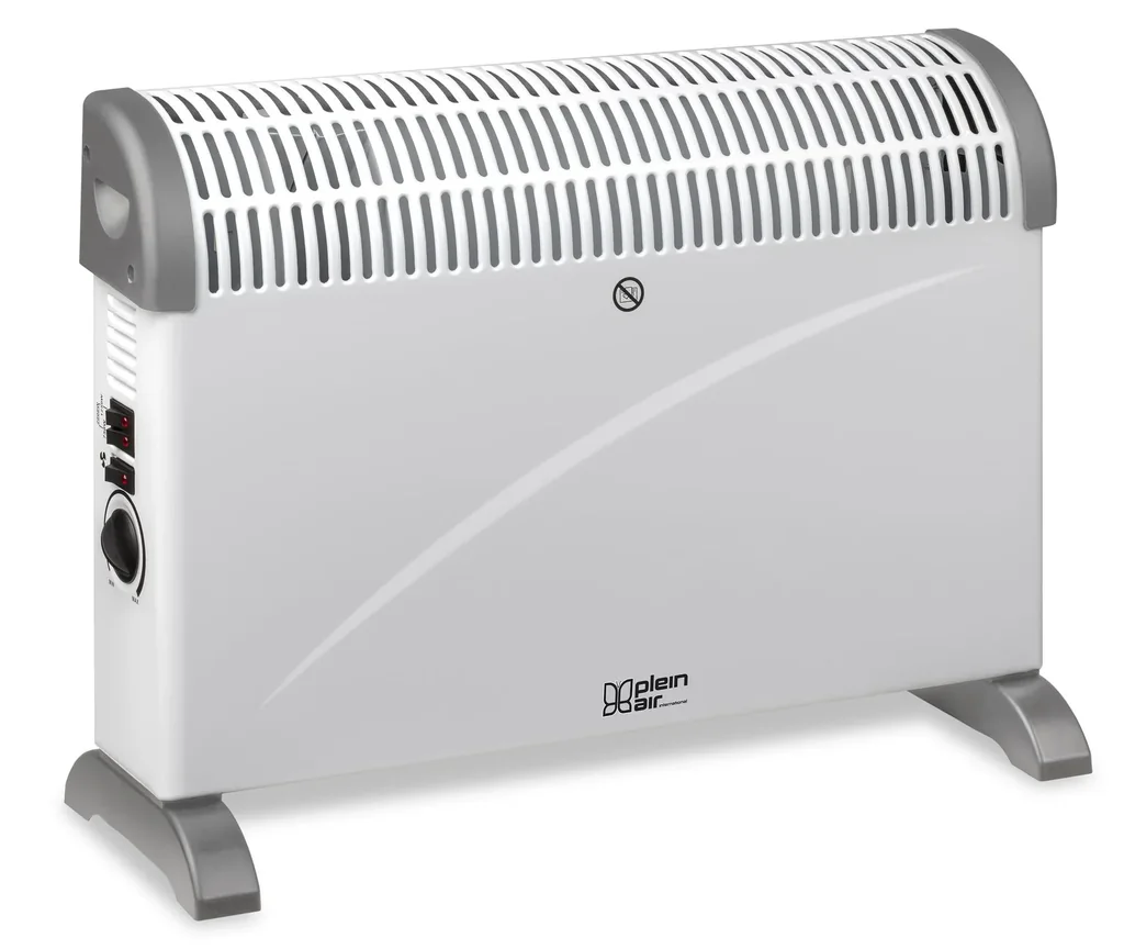 Plein Air Elektroheizung TCT-2000 750/1500/2000W Innenbereich Badezimmer | Einstellbarer Thermostat Weiß 25m²