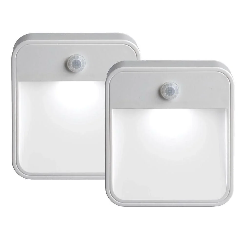 LED Treppenlicht weiß mit Bewegungsmelder MB720 IP44 2er Pack 20 Lumen