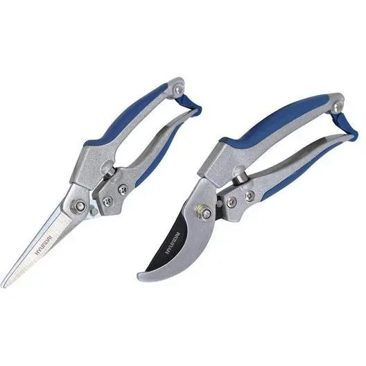 2-teiliges Aluminium-Scheren-Set (Blumenschere & Rosenschere)