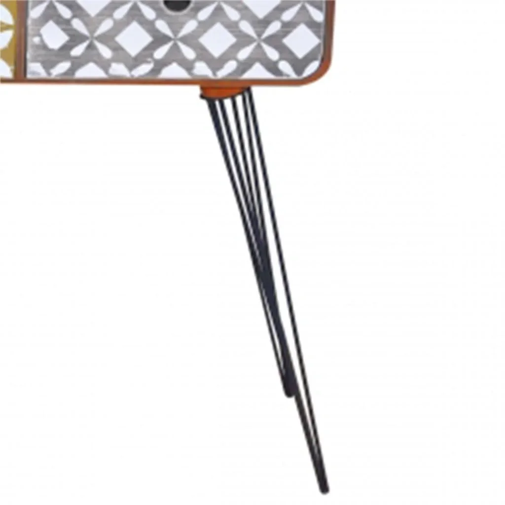 Wandtisch mit 3 Schubladen braun