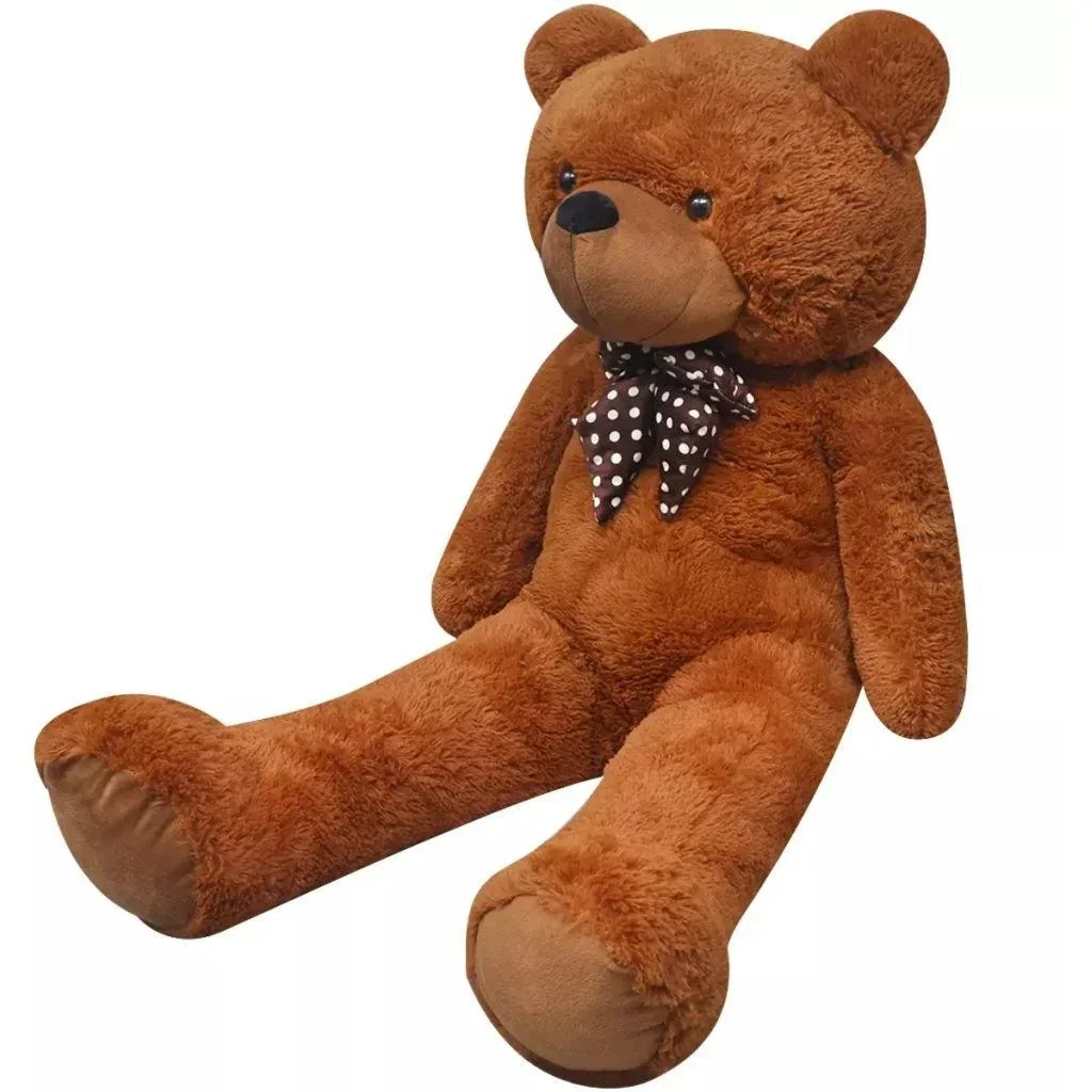 Teddybär XXL 160 cm aus weichem Plüsch braun