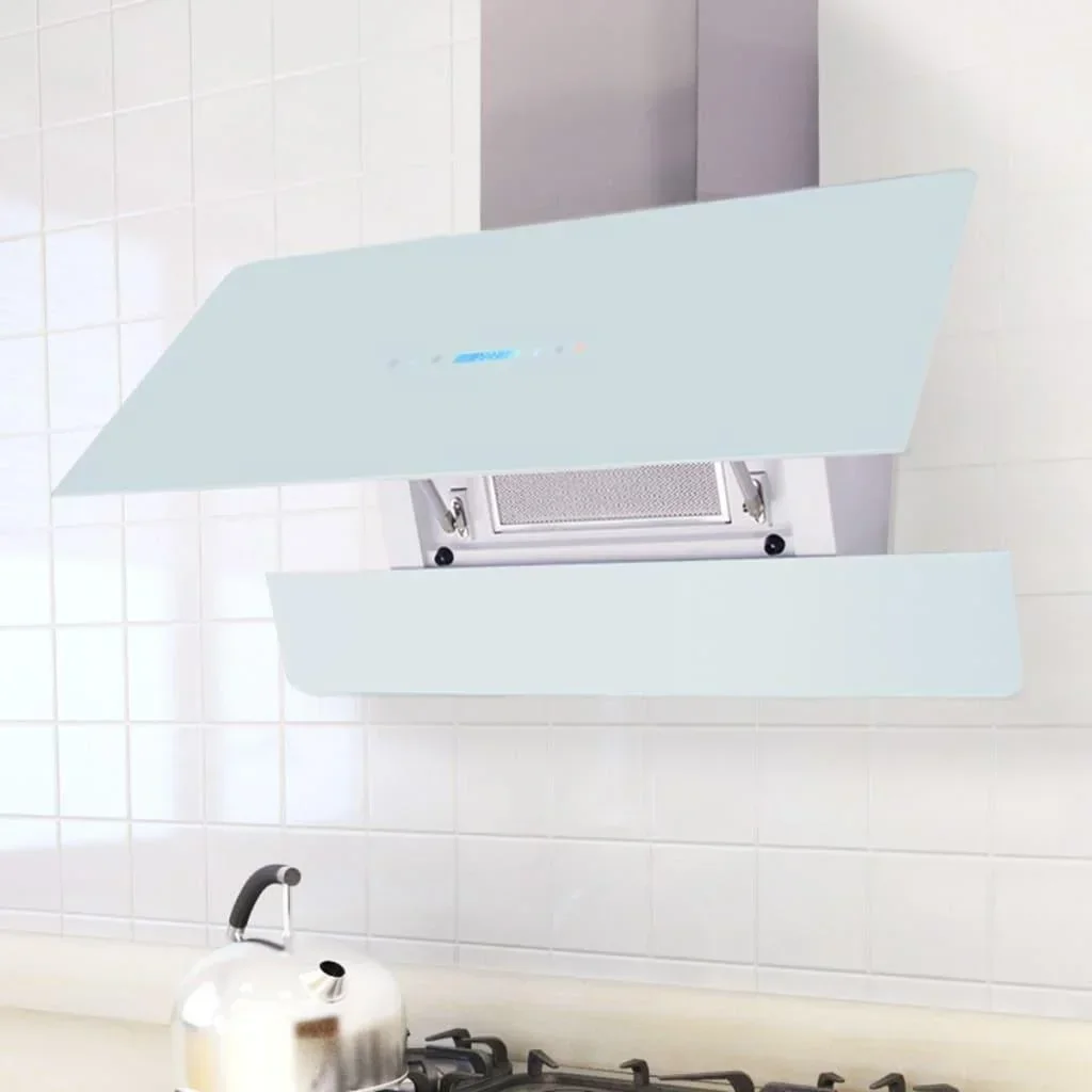 Dunstabzugshaube mit Touchscreen weiß 900 mm
