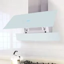 Dunstabzugshaube mit Touchscreen weiß 900 mm