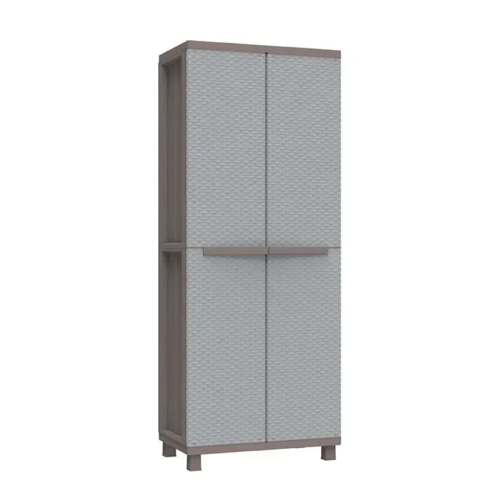 Kunststoff-Spindschrank J-Rattan 368 für den wettergeschützten Außen- und Innenbereich