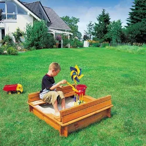 Sandkasten "Donald" 100 mit klappbarer Abdeckung