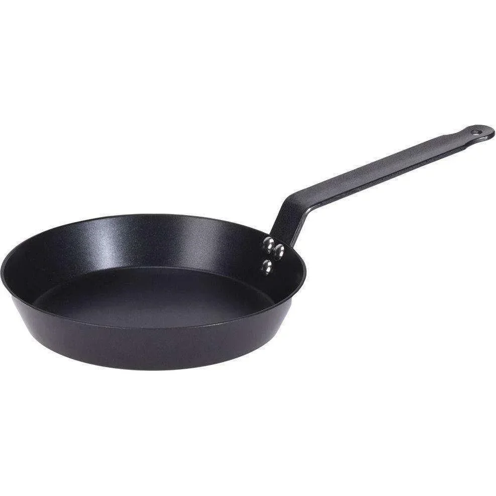 Bratpfanne - Paella-Pfanne - 24 cm - Schwarz