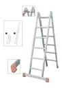 Gelenk Doppelleiter Alu 2 X 8 Sprossen Leiter