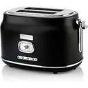 Retro-Toaster - 2-Scheiben-Toaster - Schwarz