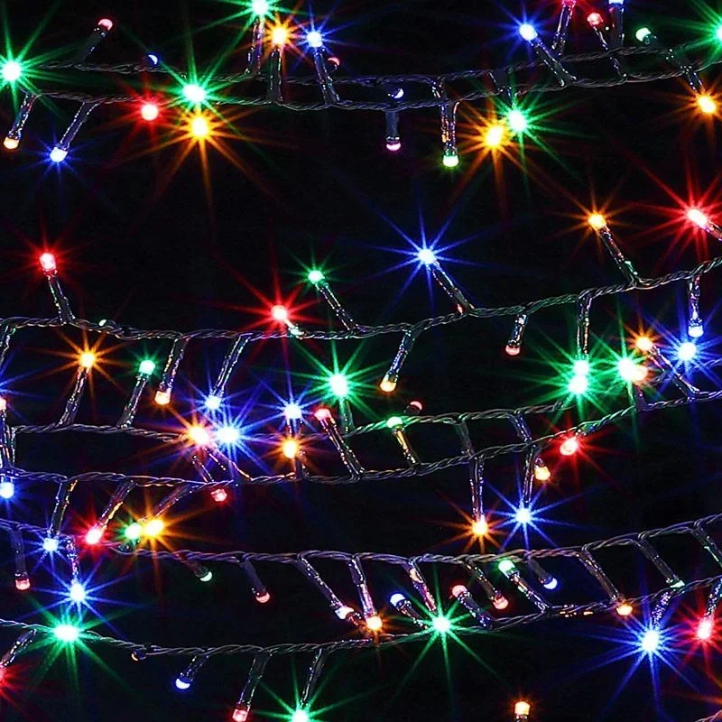 LED-Weihnachtsbeleuchtung 14m mit 700 LEDs für den Innen- und Außenbereich Multicolor inkl. Fernbedienung