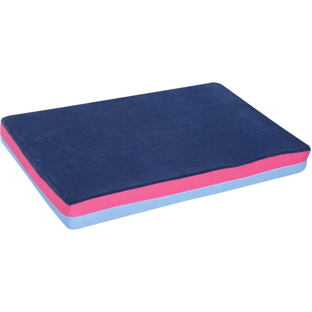 Hundebett Hundekissen Wendekissen Hundedecke für Haustiere Memory Foam Blau 88 x 56 x 10 cm
