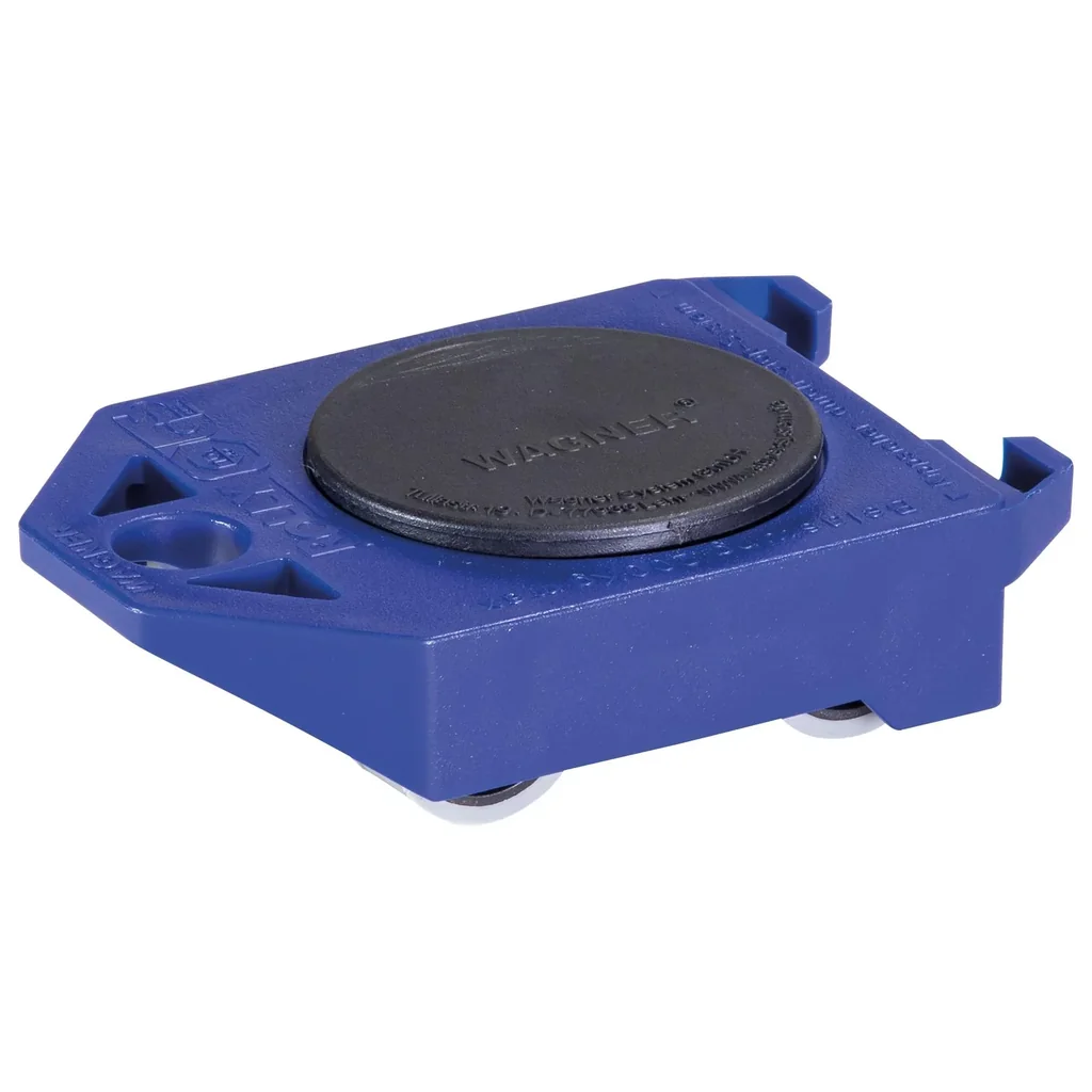 Transporthilfe MM 3171, 12 x 8 x 3,5 mm, softe Rollen Ø 30 mm, TÜV- & GS, kippsicher, Drehteller, Tragkraft 200 kg