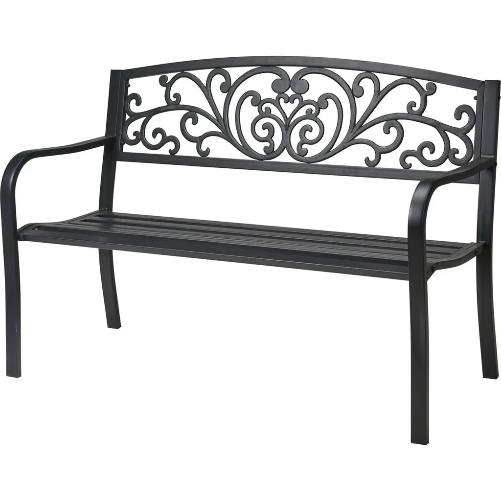 Pro Garden Gartenbank -127 x 60 cm - Metall