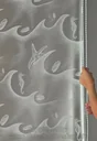 Ersatzvorhänge Eck Dur OCEAN, weiß 130 + 55 cm, inclusive Welle und Kleinteilen (1Paar)