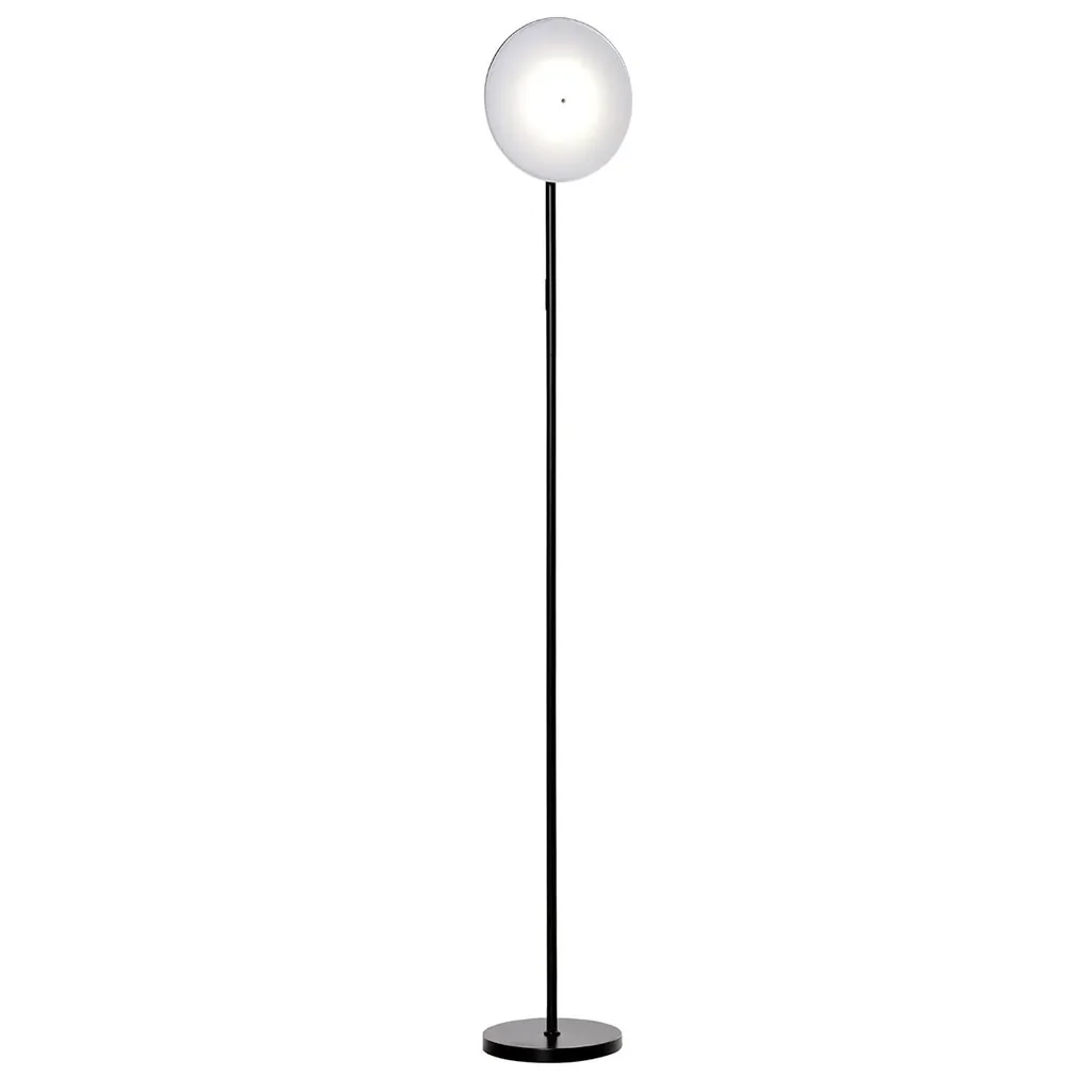 Stehlampe mit LED um 90 Grad verstellbar abnehmbarer Lichtmast Lampe Metall Acryl Schwarz Ø28 x 171,5 cm