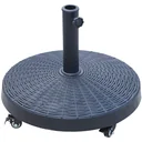 Sonnenschirmständer Schirmständer Schirmhalter Schirmfuß 25 kg Rattanoptik Ständer Schirm Ø38/Ø48 mm Ø52 x 41 cm